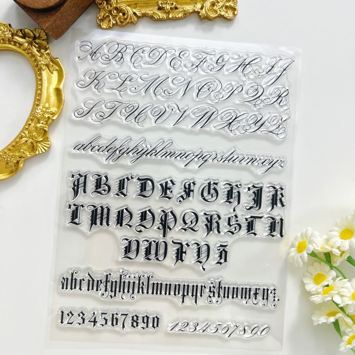 Yesteryear Alphabet Clear Stamp