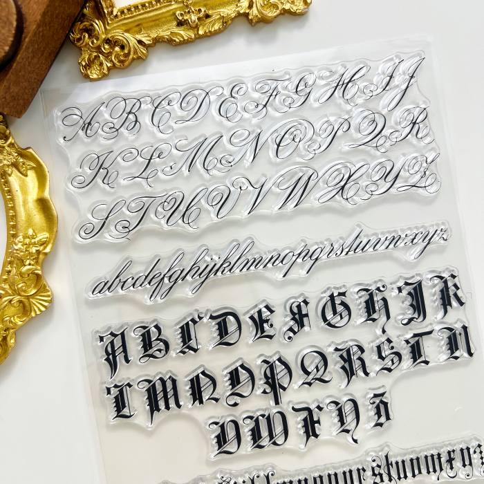 Yesteryear Alphabet Clear Stamp