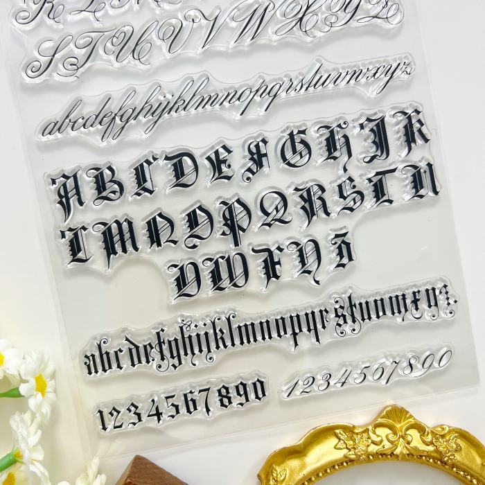 Yesteryear Alphabet Clear Stamp