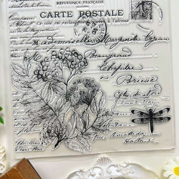 Nature Calligraphy Clear Stamp