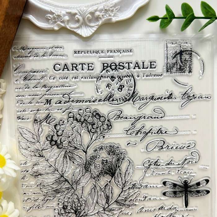 Nature Calligraphy Clear Stamp