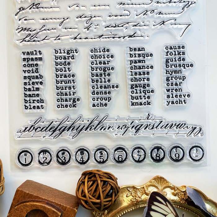 Melody Script Clear Stamp