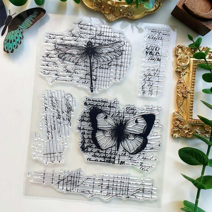 Insect Notes Clear Stamp
