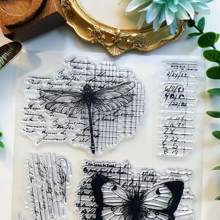 Insect Notes Clear Stamp