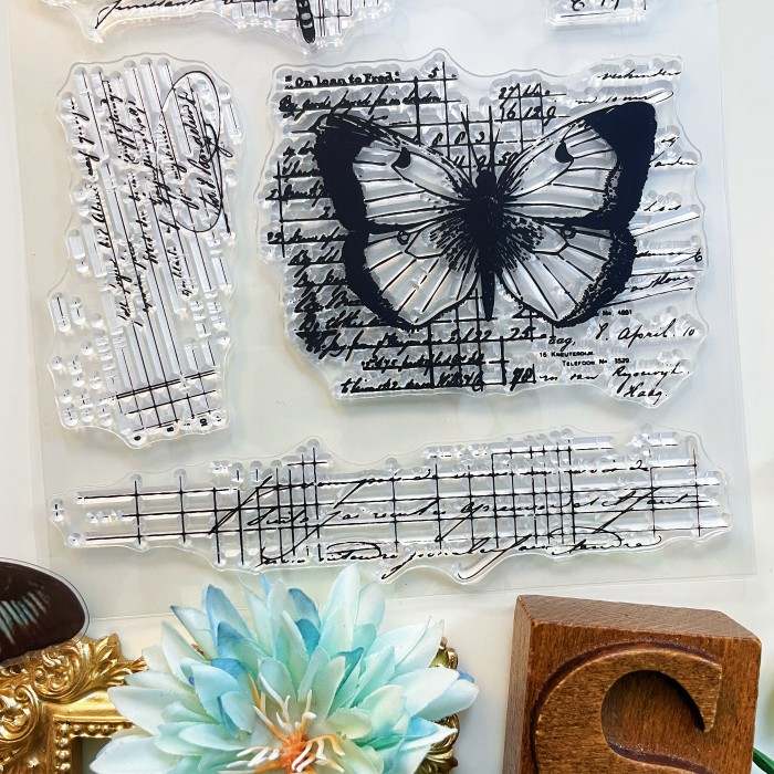 Insect Notes Clear Stamp