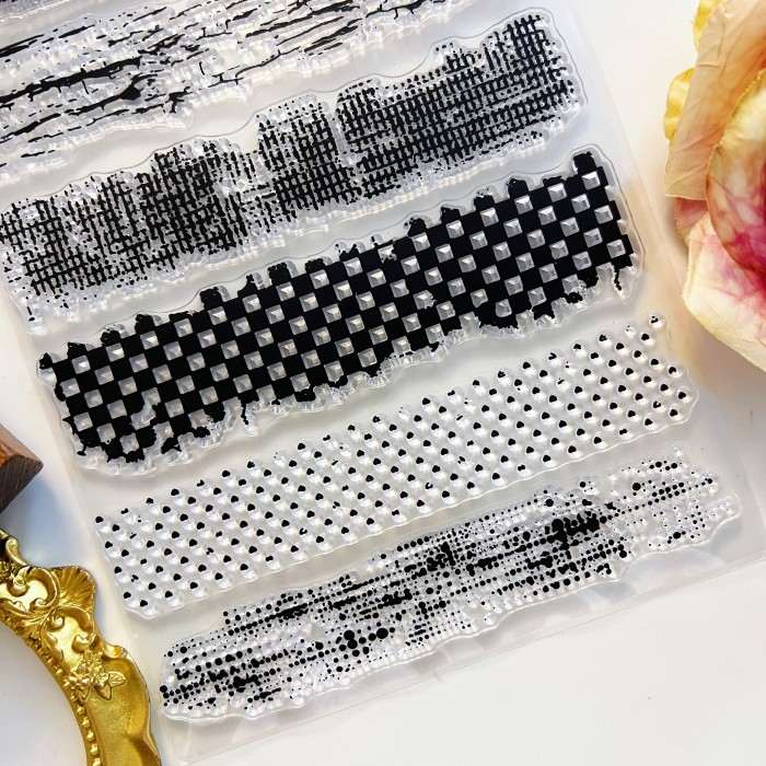 Worn Patterns Clear Stamp