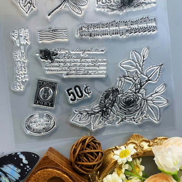 Nature Sketch Clear Stamp
