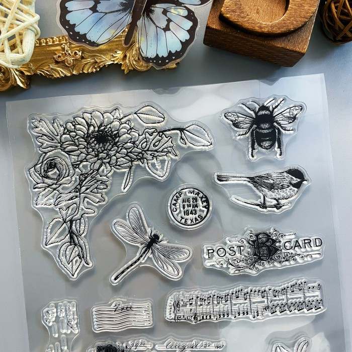 Nature Sketch Clear Stamp