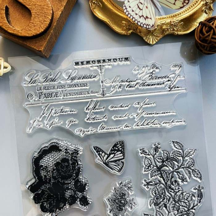 Handwritten Charm Clear Stamp