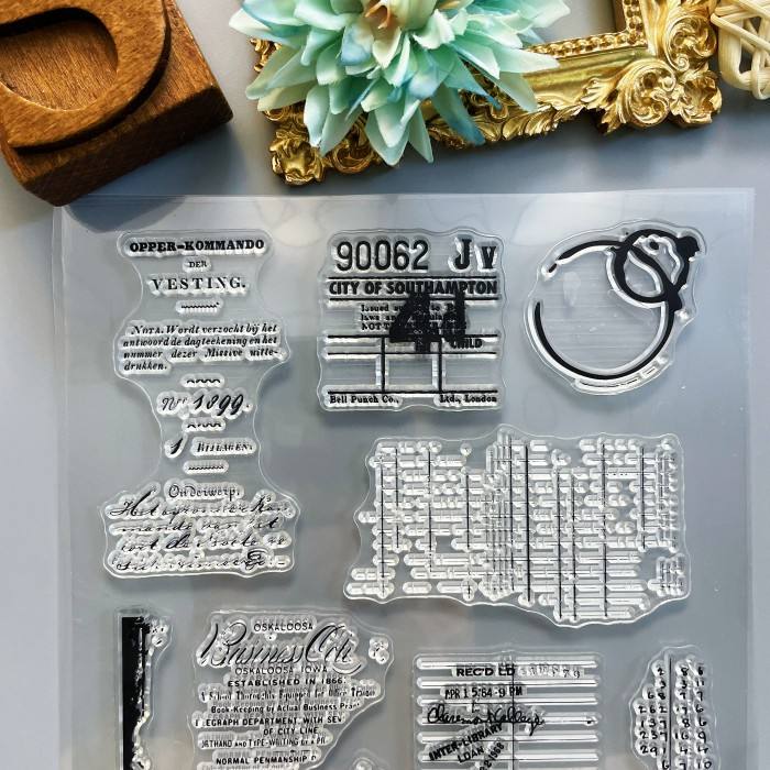 Receipt Style Clear Stamp