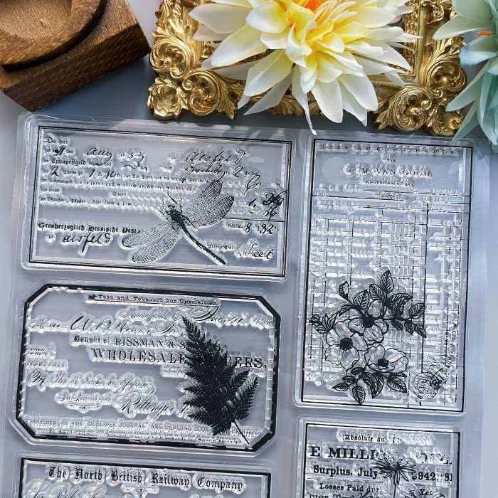 Paper Snippets Clear Stamp