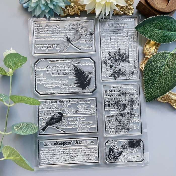 Paper Snippets Clear Stamp