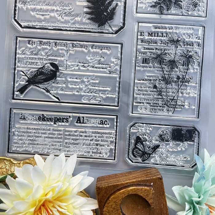 Paper Snippets Clear Stamp