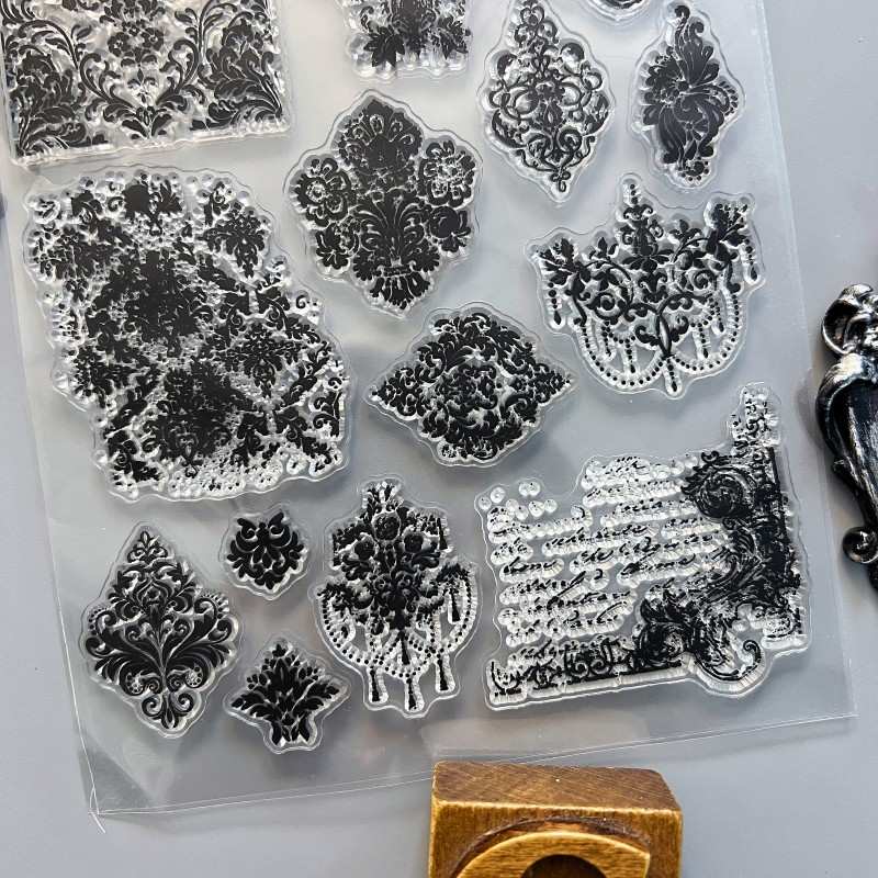 Baroque Blooms Clear Stamp