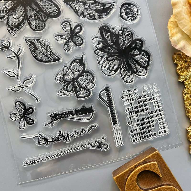 Flowery Whimsy Clear Stamp