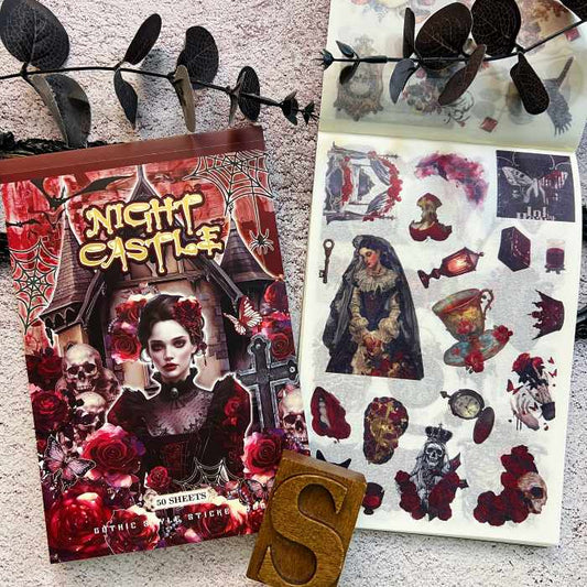 Castle Of Darkness Washi Sticker Book 50Sheets