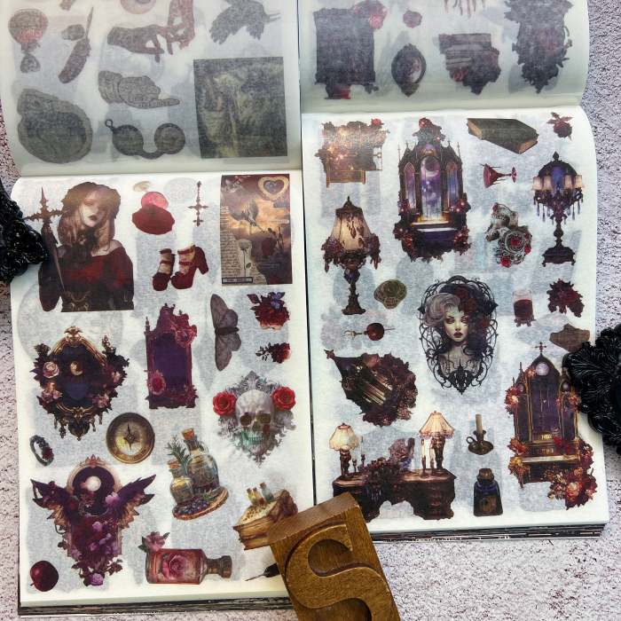 Castle Of Darkness Washi Sticker Book 50Sheets