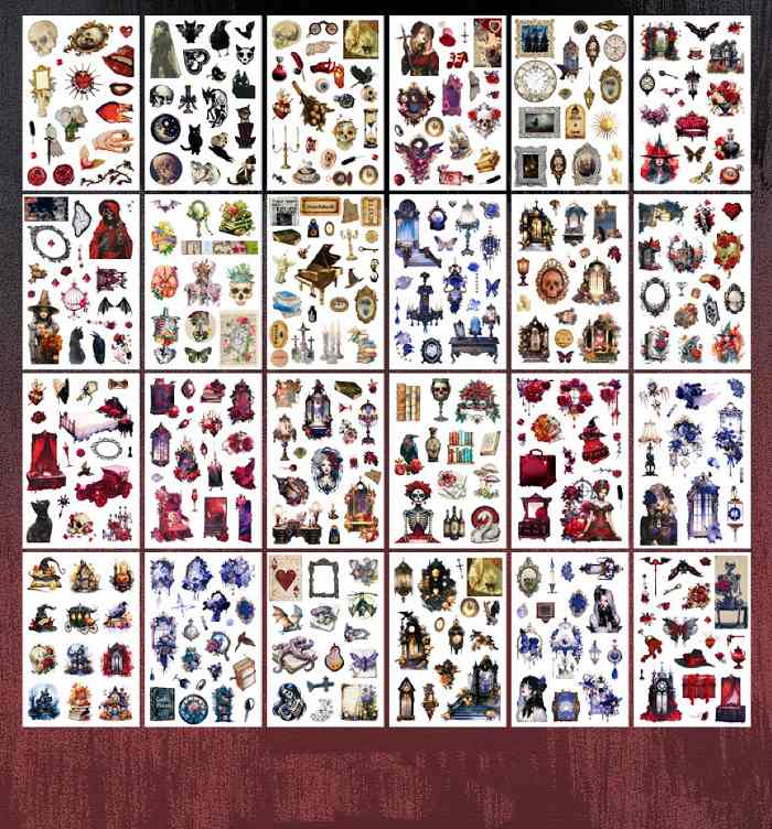 Castle Of Darkness Washi Sticker Book 50Sheets