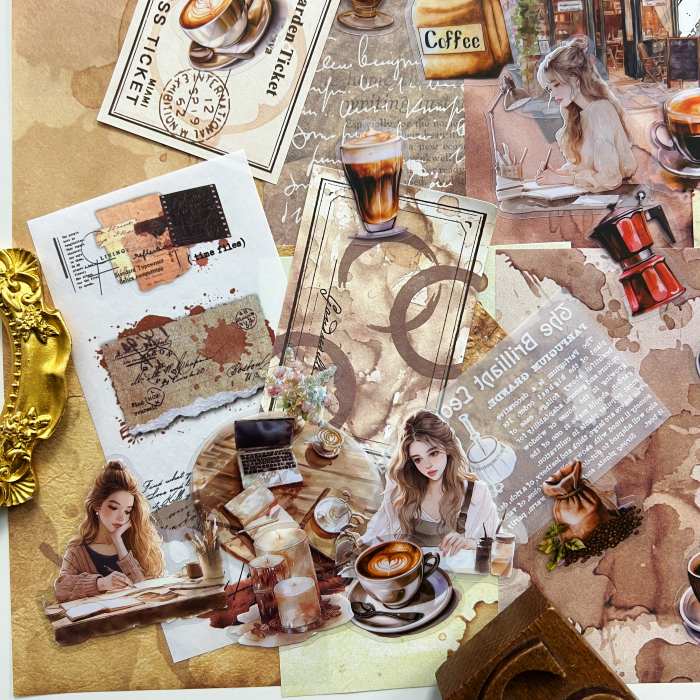Coffee Time Ephemera Mystery Kit