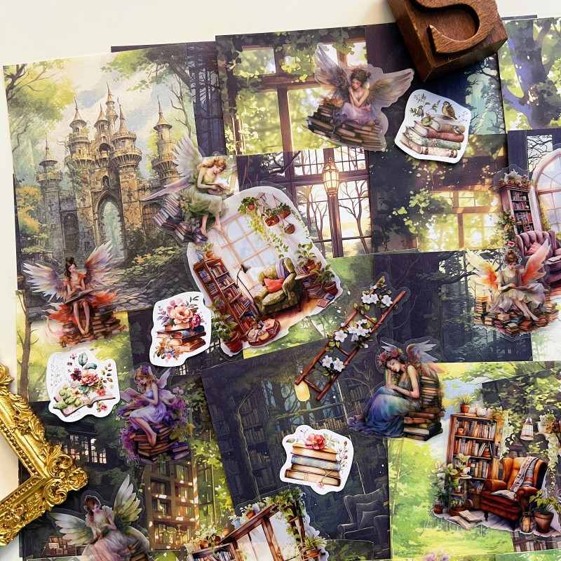 Forest Bookhouse Ephemera Mystery Kit 60PCS