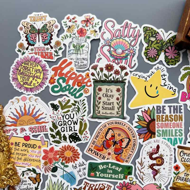 Tender Flowers Sticker 50PCS