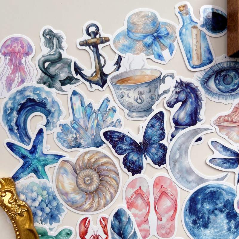 Marine Aesthetic Sticker 50PCS