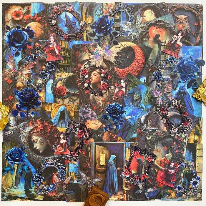 Crimson Witch Ephemera Mystery Kit 80PCS