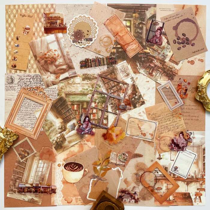 Scented Study Ephemera Kit 50PCS