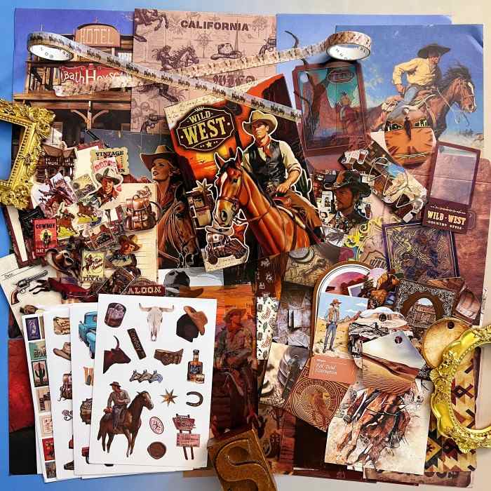Warm West Ephemera Kit 155PCS