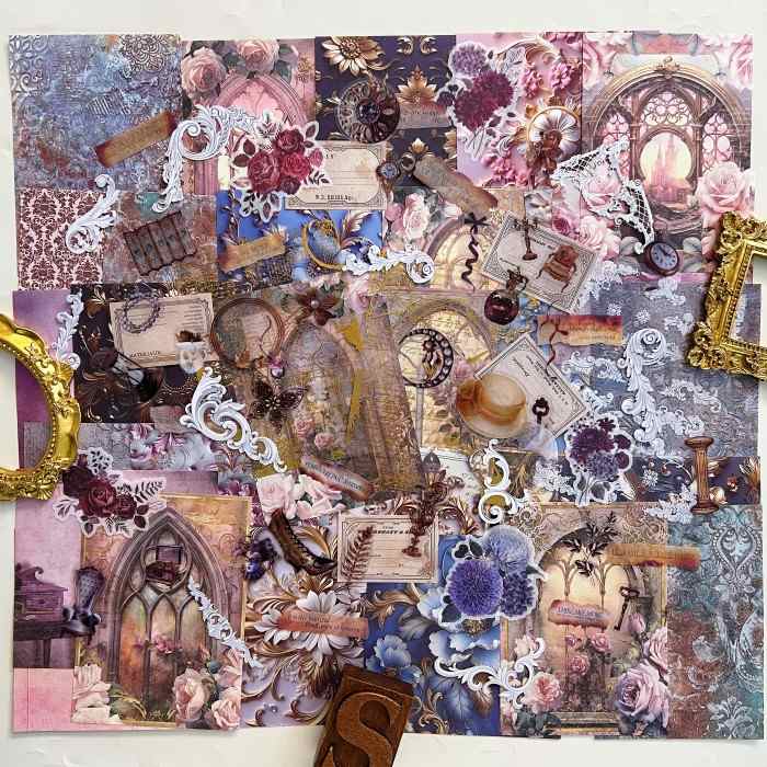 Opulent Memory Ephemera Mystery Kit 90PCS