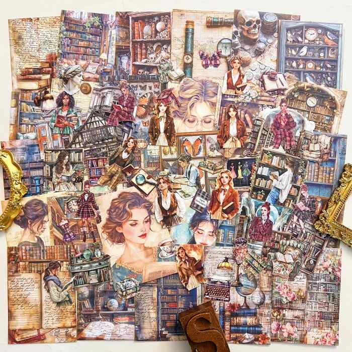 Classical Academia Ephemera Kit 75PCS
