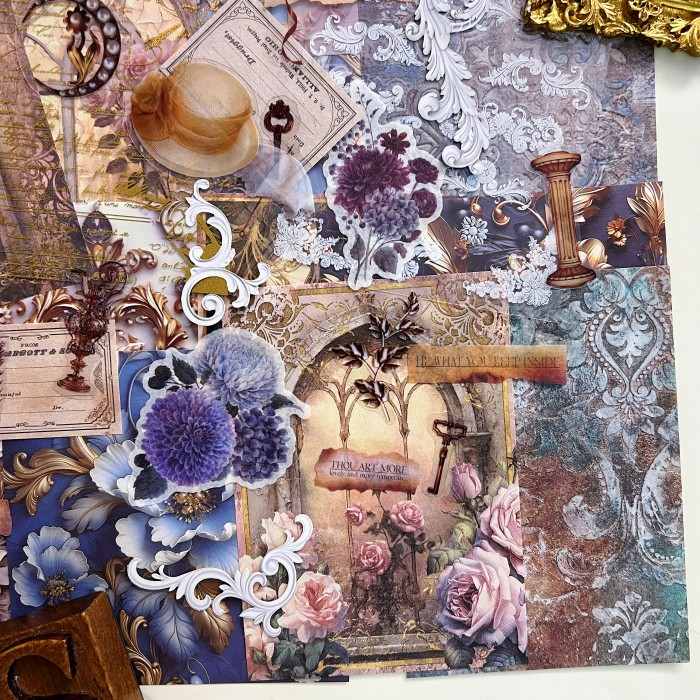 Opulent Memory Ephemera Mystery Kit 90PCS