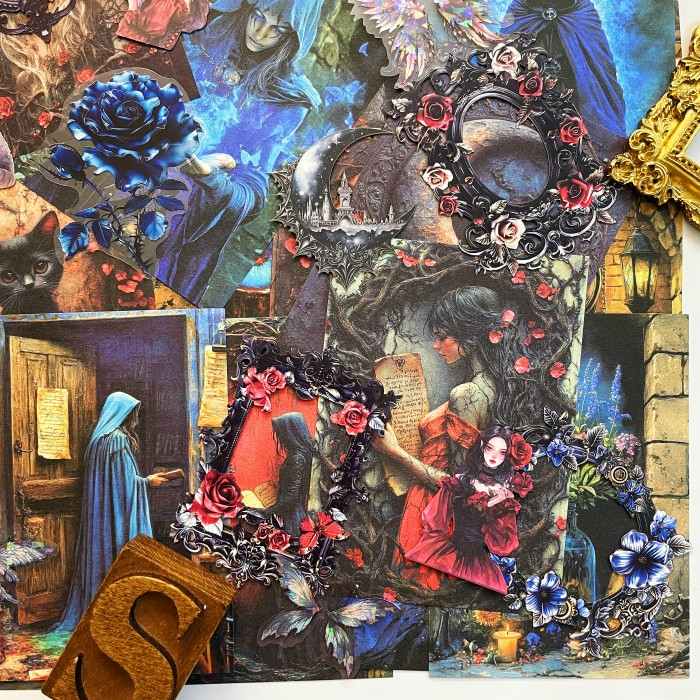 Crimson Witch Ephemera Mystery Kit 80PCS