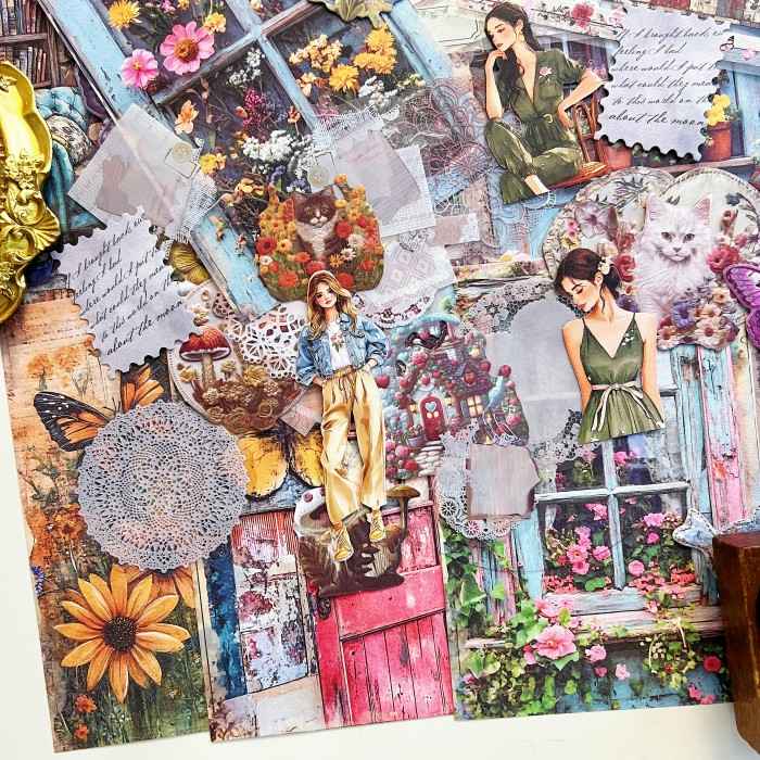 Farmhouse Mood Ephemera Mystery Kit 90PCS