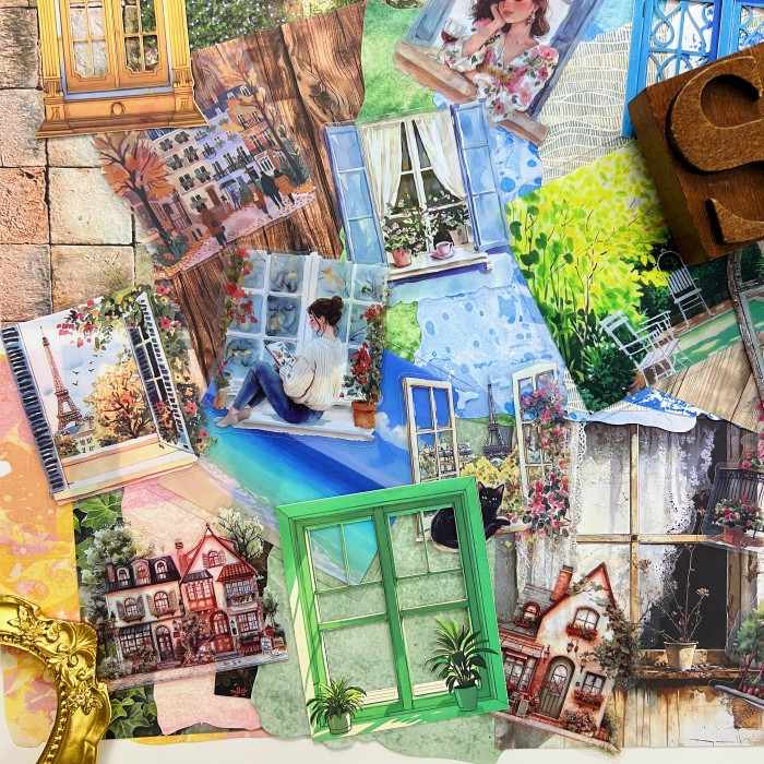 Smalltown Eyes Ephemera Mystery Kit 85PCS