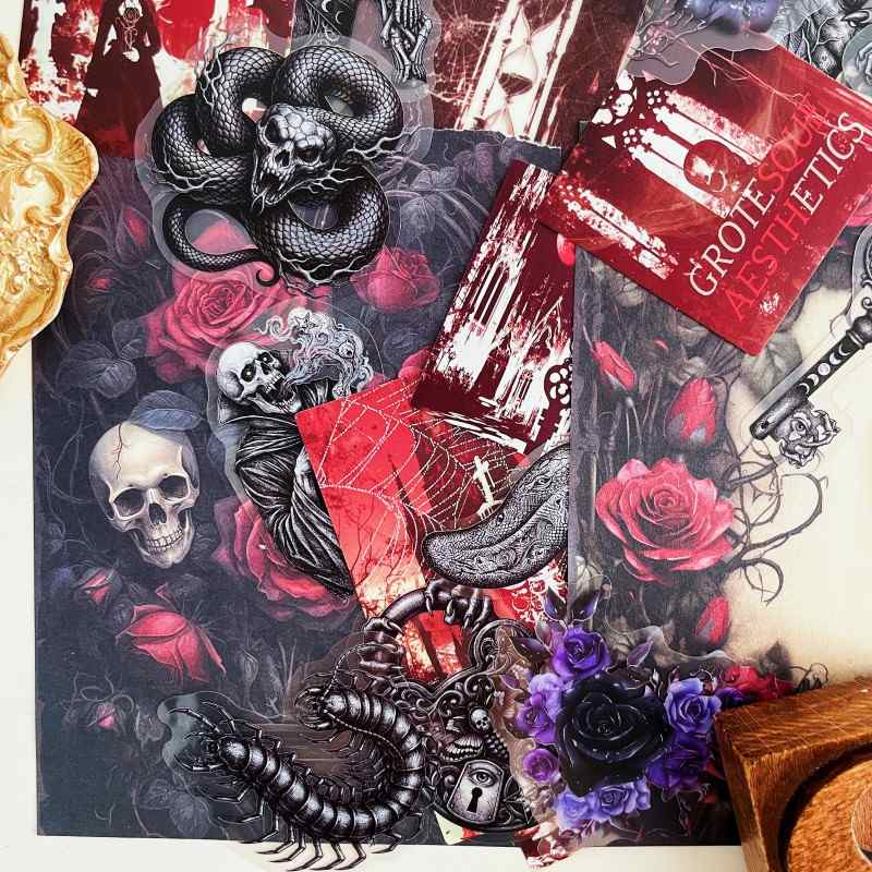 Gothic Blood Ephemera Mystery Kit 95PCS