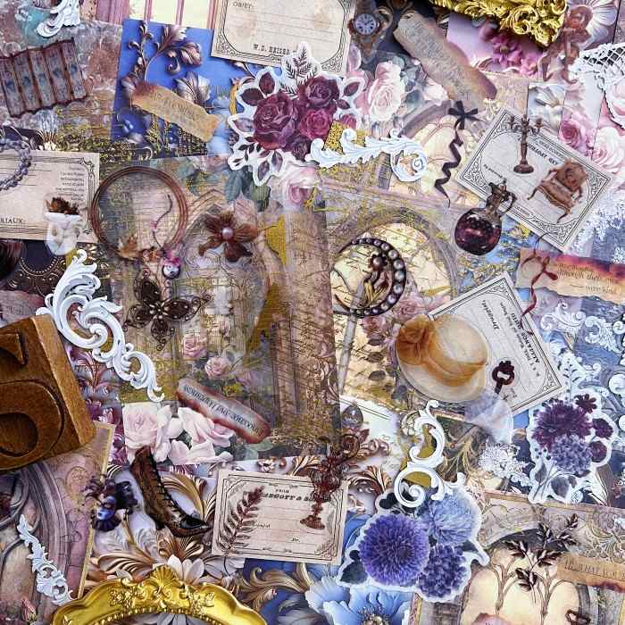 Opulent Memory Ephemera Mystery Kit 90PCS