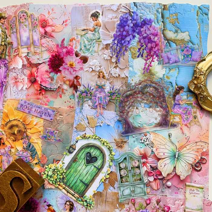 Tender Fields Ephemera Mystery Kit 90PCS