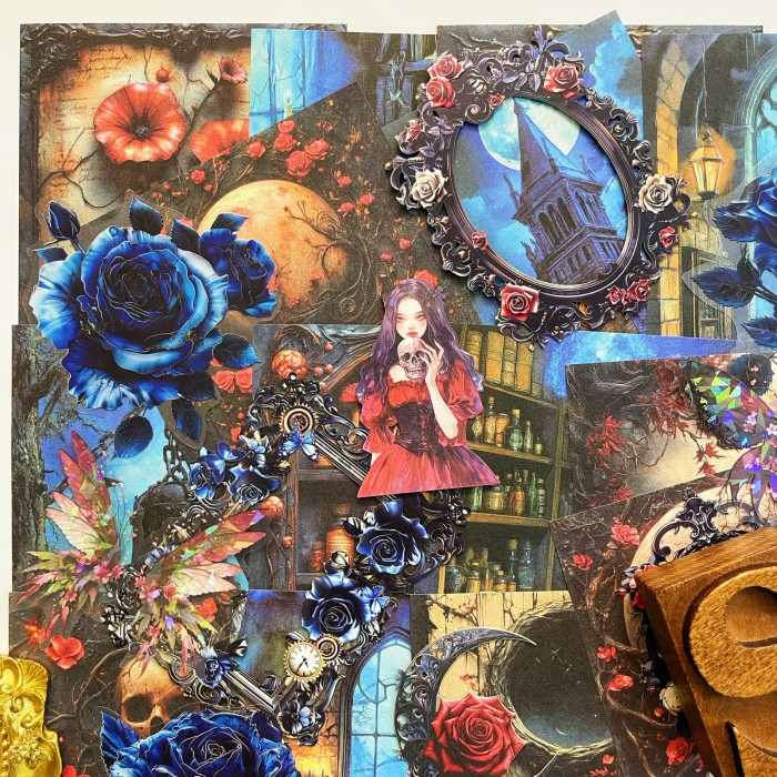 Crimson Witch Ephemera Mystery Kit 80PCS