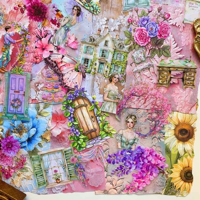Tender Fields Ephemera Mystery Kit 90PCS