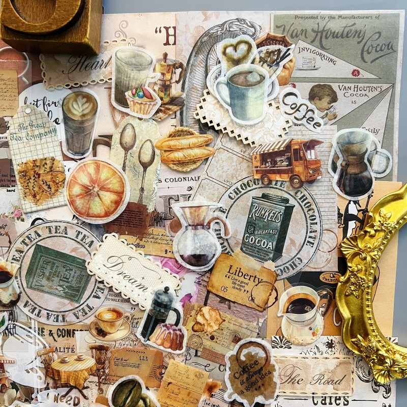 Gentle Coffee Ephemera Mystery Kit 135PCS