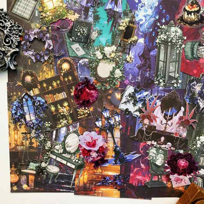 Gothic Banquet Ephemera Kit 120PCS