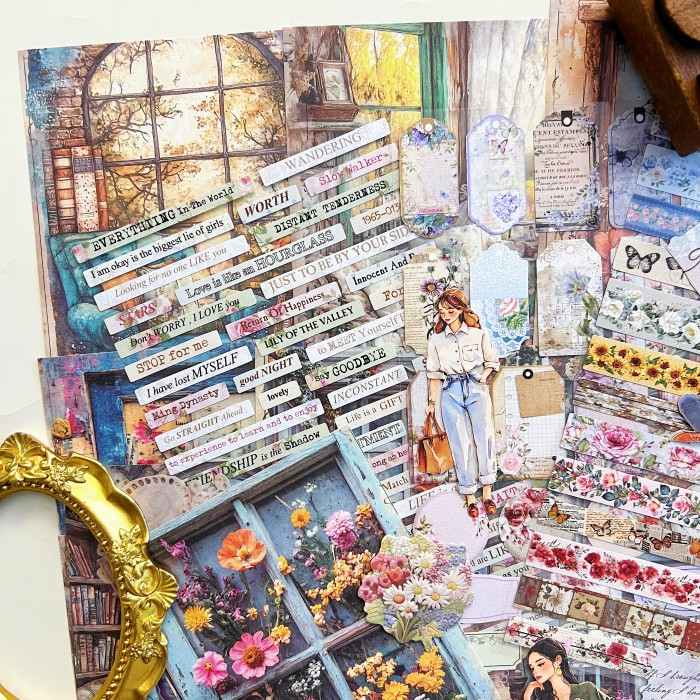 Farmhouse Mood Ephemera Mystery Kit 90PCS