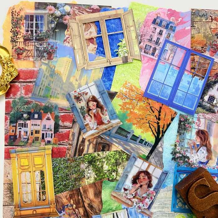 Smalltown Eyes Ephemera Mystery Kit 85PCS