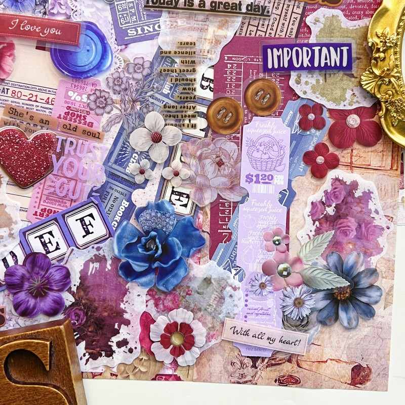 Lost Garden Ephemera Mystery Kit 135PCS