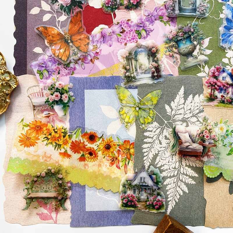 Scented Retreat Ephemera Mystery Kit 60PCS