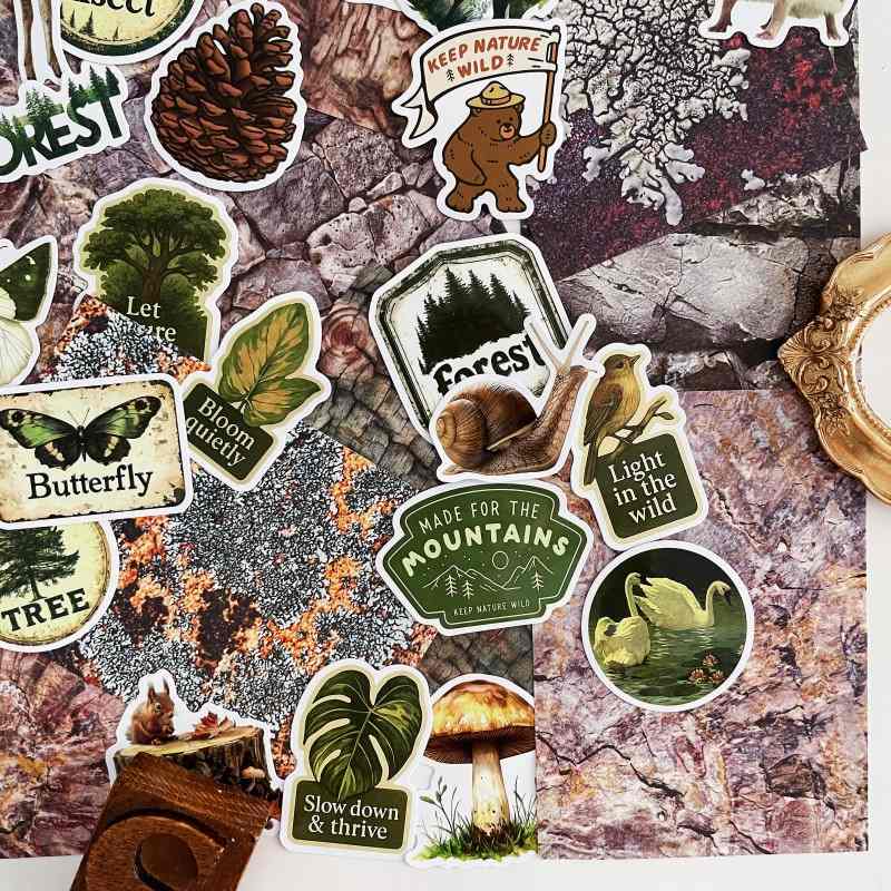 Wild Nature Ephemera Mystery Kit 70PCS