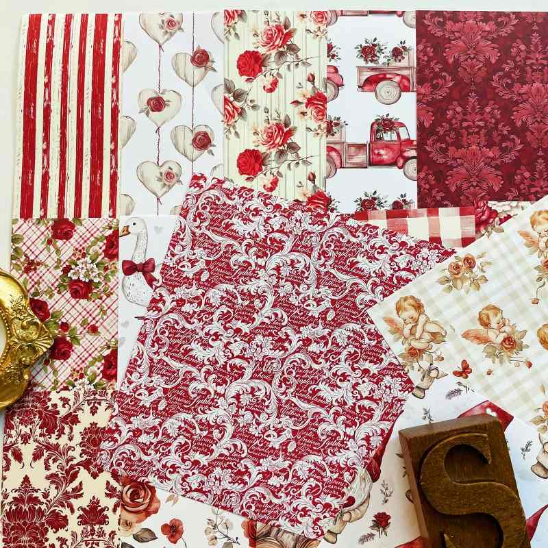 Love Celebration Collage Paper 24Sheets