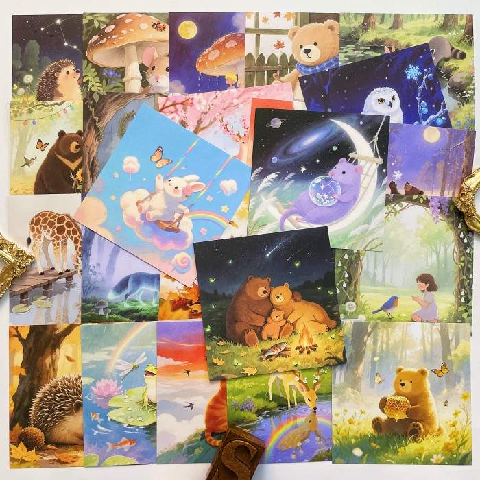 Painted Wild Collage Paper 24Sheets