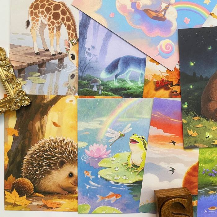 Painted Wild Collage Paper 24Sheets